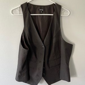 Dark gray vest